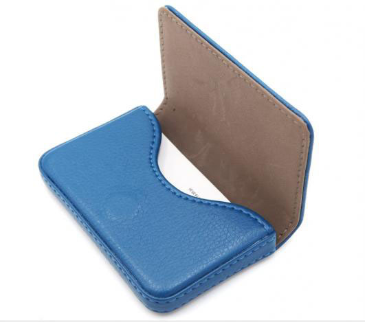 RFID Blocking Wallet Leather Business Credit Card Holder with Magnetic