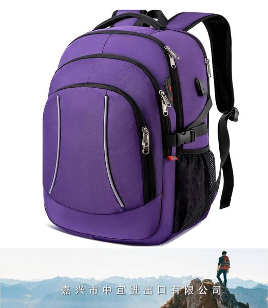 RFID Travel Laptop Backpack, College School Bookbag