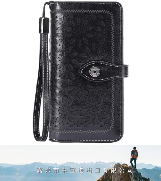 RFID Women Wallet, RFID Ladies Leather Wallet