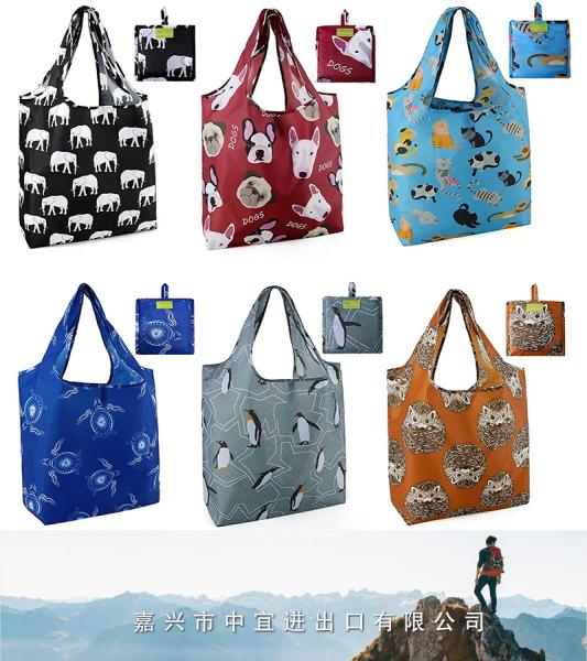 Reusable Grocery Bags, Foldable Shopping Bags