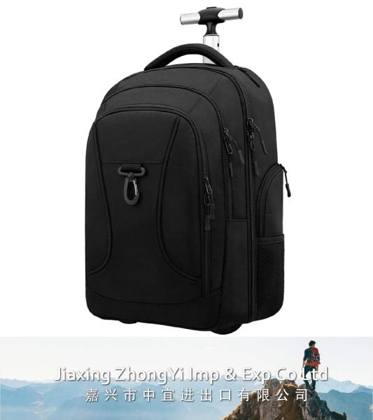 Rolling Backpack, Waterproof Wheeled Backpack