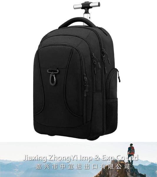 Rolling Backpack, Waterproof Wheeled Backpack