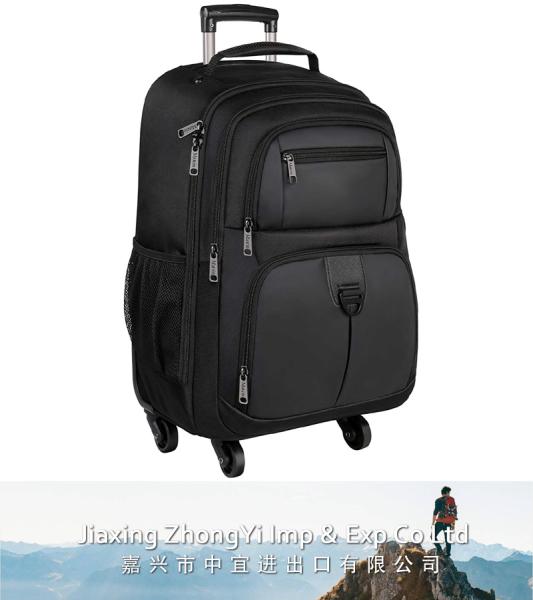 Rolling Backpack, Wheels Laptop Backpack
