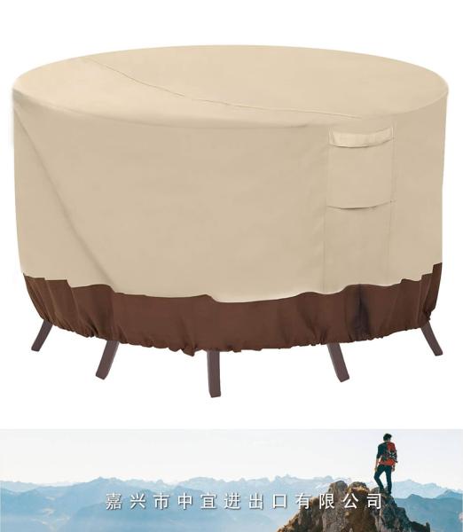 Round Patio Furniture Covers, Waterproof Outdoor Table Chair Set Cover
