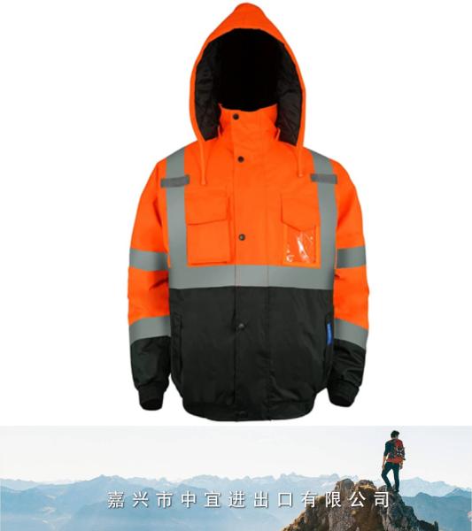 Safety Jacket Workwear, Waterproof Reflective Jacket
