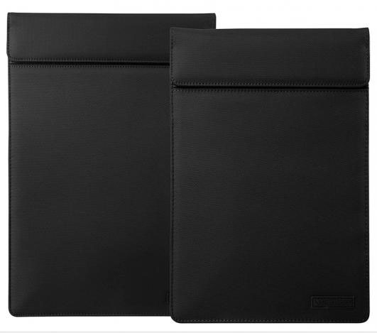 Signal Blocking Waterproof Black Nylon Faraday Bag Tablet Sleeve Bundle
