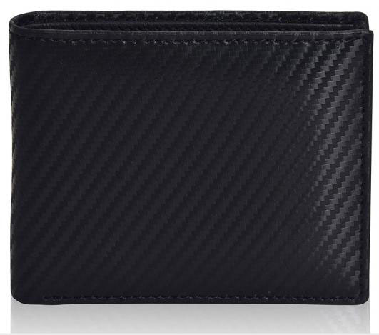 Slim Bifold Wallet for Men Black Leather RFID Secure Billfold with Card Slots
