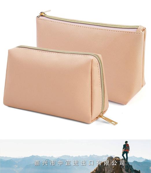 Small Makeup Bag, PU Leather Makeup Pouch