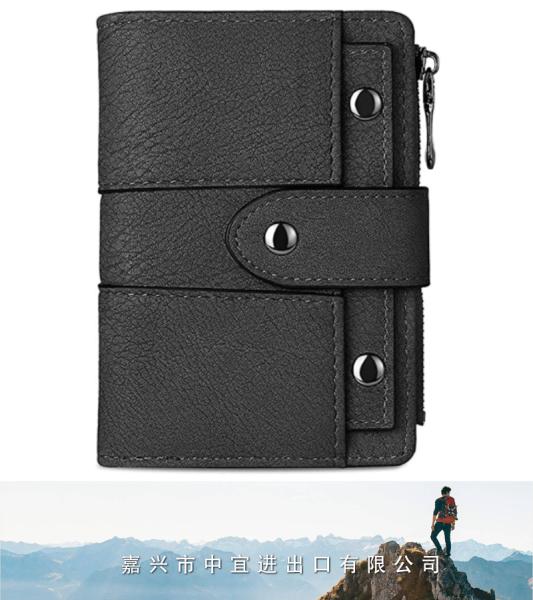Small Wallet, Women Leather Bifold Wallet