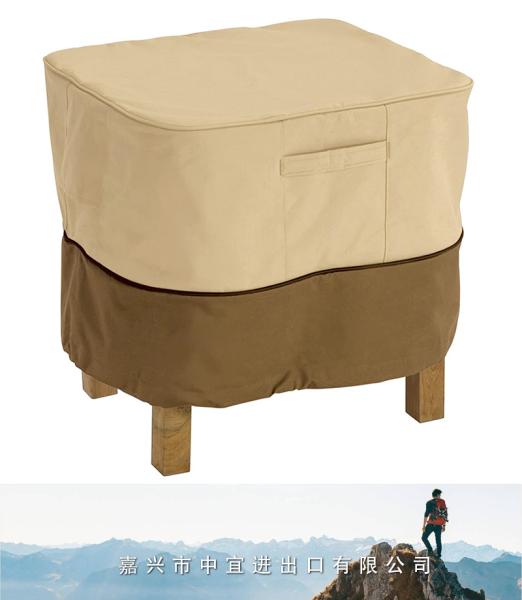 Square Patio Ottoman Cover, Side Table Cover