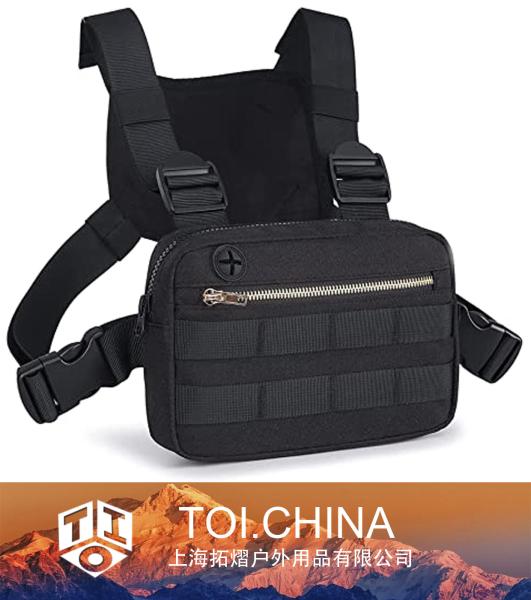 Tactical EDC Chest Pack, Lightweight Utility Chest Rig Pouch