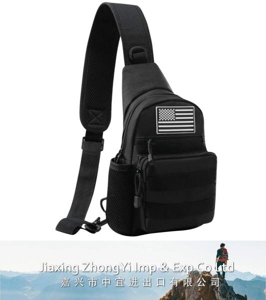 Tactical Sling Bag, Military Shoulder Molle Chest Pack