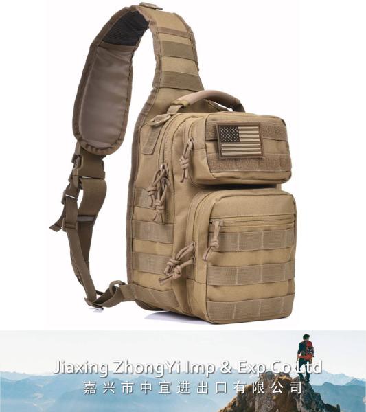 Tactical Sling Bag Pack, Military Shoulder Sling Backpack