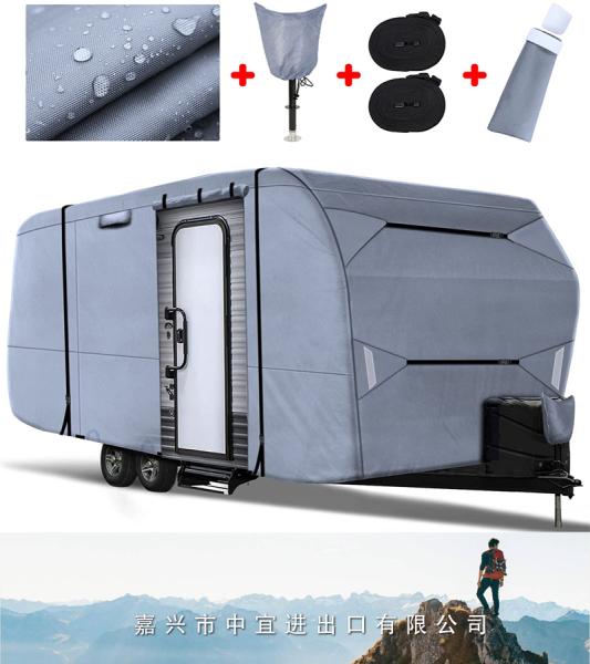 Travel Trailer RV Cover, Windproof Waterproof Camper Cover