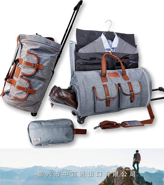 Trolley Duffel Suit Bag, Expandable Garment Bag