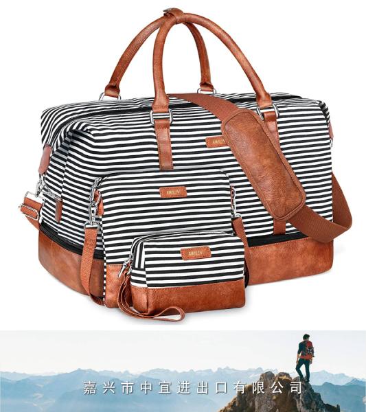 Weekender Bag, Canvas Overnight Bag