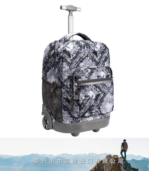 Wheeled Rolling Backpack, Travel Trolley Bag