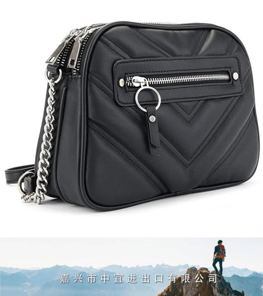 Women Zipper Pocket Crossbody Bag, Shoulder Purse