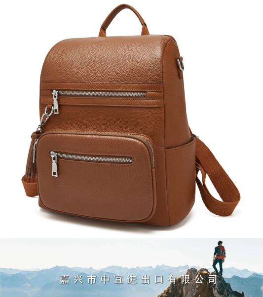 Womens Leather Bag, Fashion Backpack