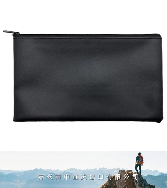 Zippered Security Pouch, Bank Deposit Bag
