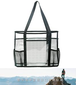 Mesh Beach Tote, Shoulder Handbag