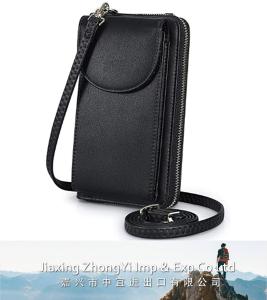 RFID Blocking Cellphone Pouch, Women Wallet Purse